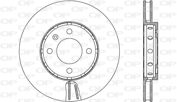 OPEN PARTS Тормозной диск BDA2663.20